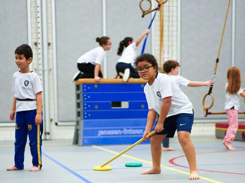 Multisport, jonge kinderen, mikken